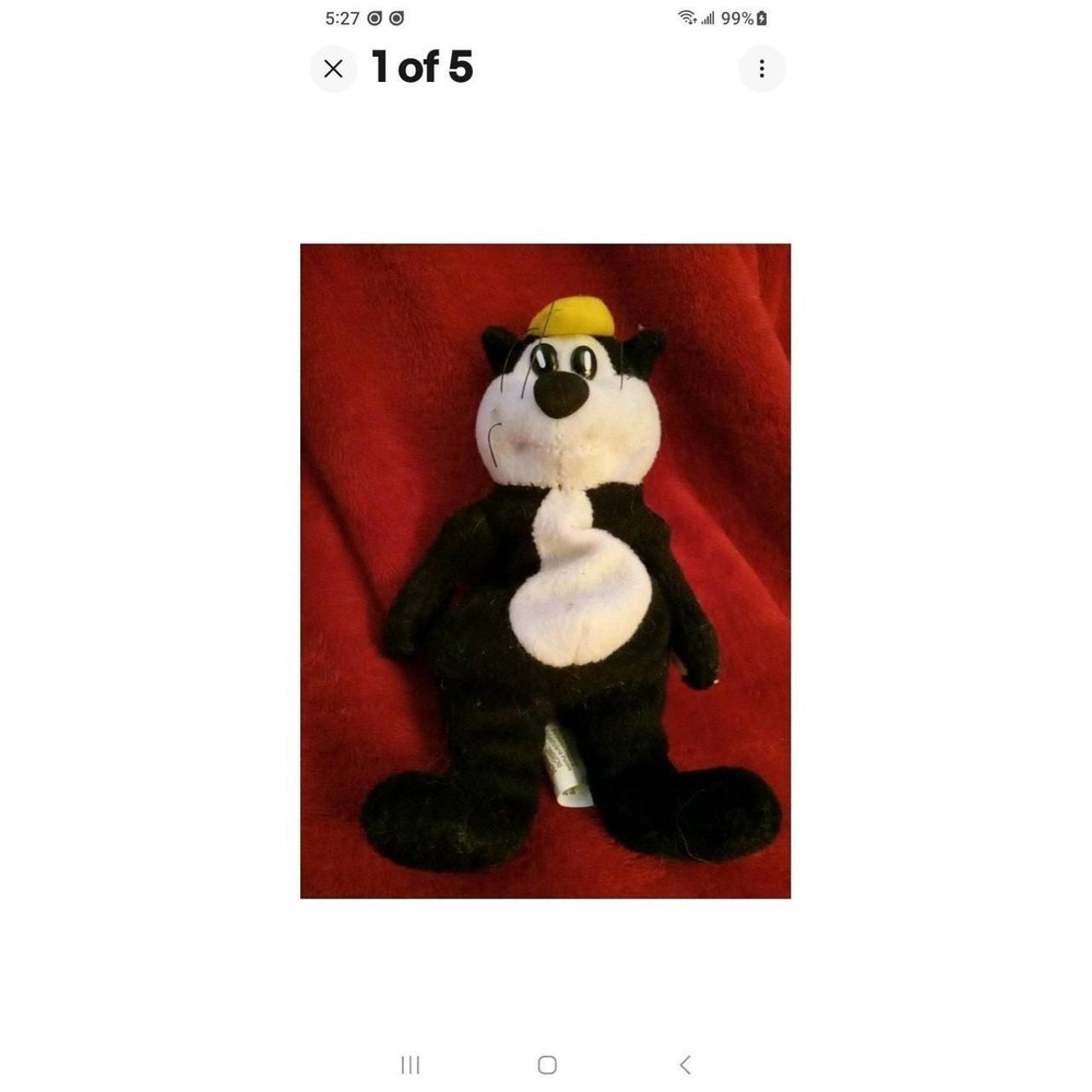 Vintage Bean Bag Cat Scale cat plush. Rare and very old.
